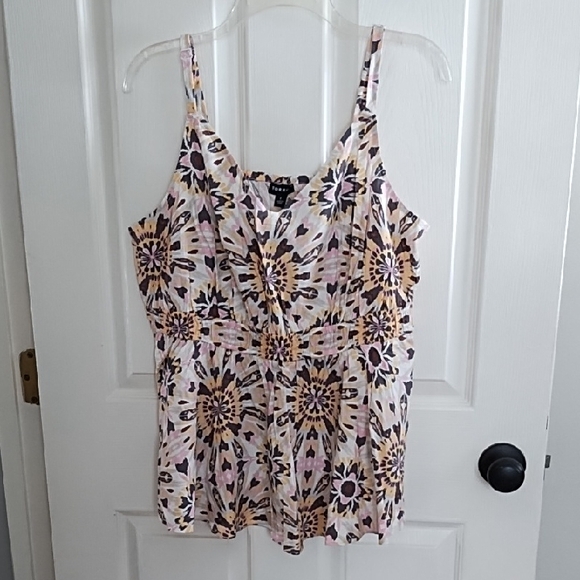 torrid Tops - Torrid Multicolor Floral Camisole Top